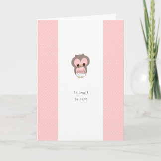 Carte So Small, So Cute New Baby Congrats | Pink Girl