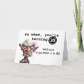 Carte So What, You’re Turning 30 Sarcastic Birthday (Devant)