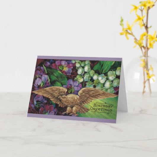 Carte Soar Like à Eagle ! (Fleur jaune)