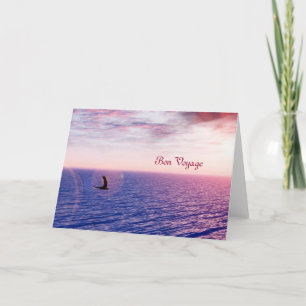 Carte soaring eagle bon voyage greeting card