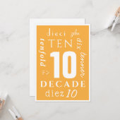 Carte Sobre 10 ans (Devant/Arrière en situation)