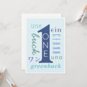 Carte Sobre d'un an (Devant/Arrière en situation)