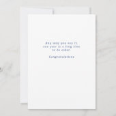 Carte Sobre d'un an (Dos)