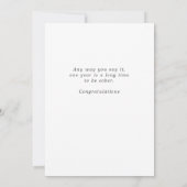 Carte Sobre d'un an (Dos)