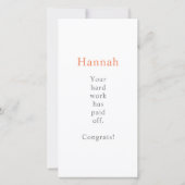 Carte Sobriété Anniversaire Une longue période pour être (Dos)