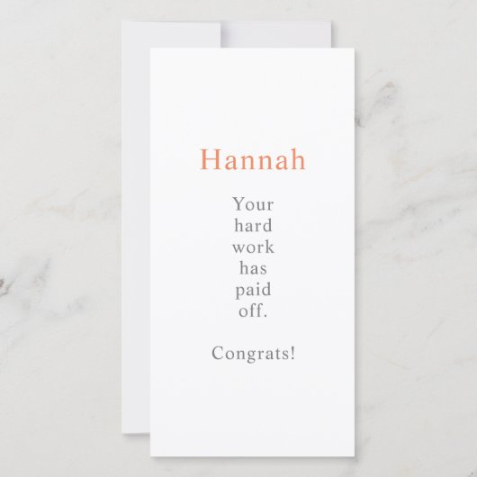 Carte Sobriété Anniversaire Une longue période pour être (Dos)