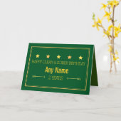 Carte Sobriety 12 étape sobre anniversaire anniver (Fleur jaune)