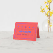 Carte Sobriety 12 étape sobre anniversaire anniver (Fleur jaune)