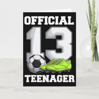 Carte Soccer 13 Year Old Birthday Boy Shirt, Official Te