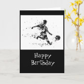 Carte Soccer amusant Chocolat Anniversaire Gâteau Calori (Fleur jaune)