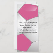 Carte Soccer Ball Pink and White (Dos)