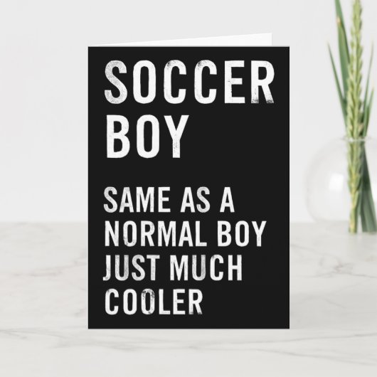 Carte Soccer Boy Definition Funny  (Devant)