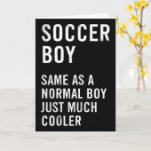 Carte Soccer Boy Definition Funny  (Fleur jaune)
