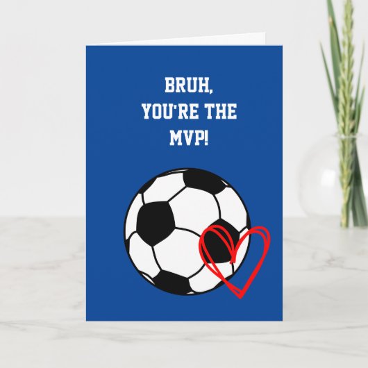 Carte Soccer Bruh Saint-Valentin (Devant)