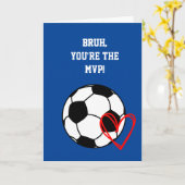 Carte Soccer Bruh Saint-Valentin (Fleur jaune)