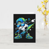 Carte Soccer Dabbing Srts Cool Boys Girls Game Day Srt  (Fleur jaune)