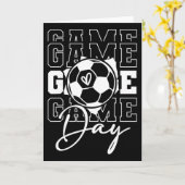 Carte Soccer de jour de jeu  (Fleur jaune)