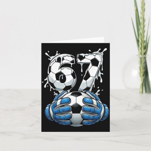 Carte Soccer Drip Number 67 Boys Soccer Goalkeeper 67 (Devant)