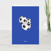 Carte Soccer Football Ball Bung drapeaux Photo Anniversa (Dos)
