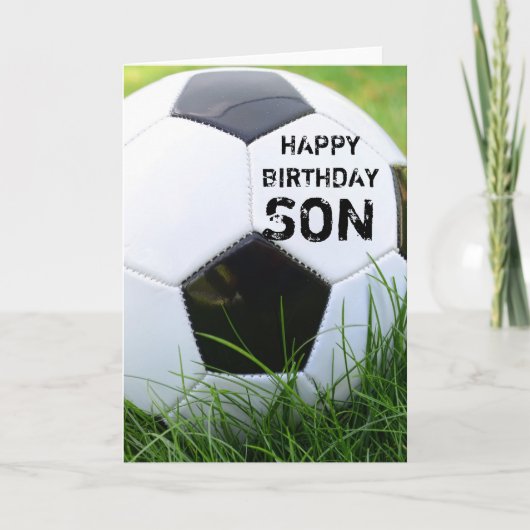 Carte Soccer Joyeux Anniversaire (Devant)