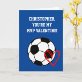 Carte Soccer MVP Saint-Valentin (Fleur jaune)