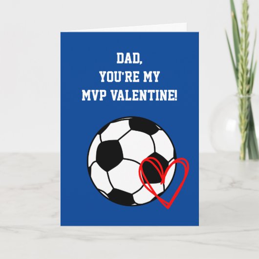 Carte Soccer Papa Saint Valentin (Devant)