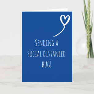 Carte Social Distance Hug Miss You Anniversaire