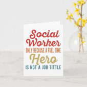 Carte Social Work Month - Sociworker Hero (Fleur jaune)