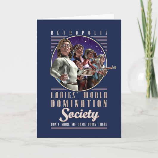 Carte Société de domination du monde des dames (Devant)