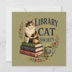 Carte Société de la chatte de bibliothèque Calico livres