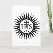 Carte Société de logo de Jésus (jésuites) (Dos)