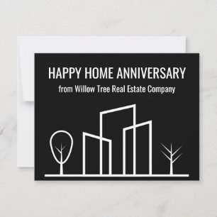 Carte Société immobilière personnalisée Joyeux anniversa