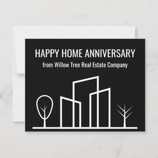 Carte Société immobilière sur mesure Happy Home Annivers (Devant)