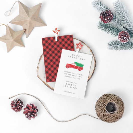 Carte SOCIÉTÉ SOCIÉTÉ VACANCES | Camion Arbre de Noël