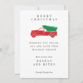 Carte SOCIÉTÉ SOCIÉTÉ VACANCES | Camion Arbre de Noël (Devant)