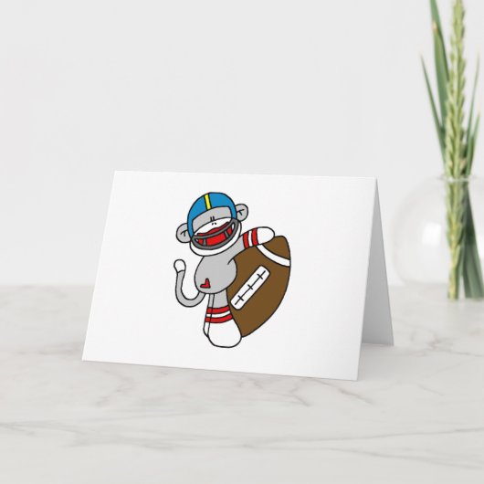 Carte Sock Monkey Football (Devant)