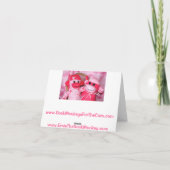 Carte Sock Monkeys pour la Cure Pink Friends Note Card (Dos)