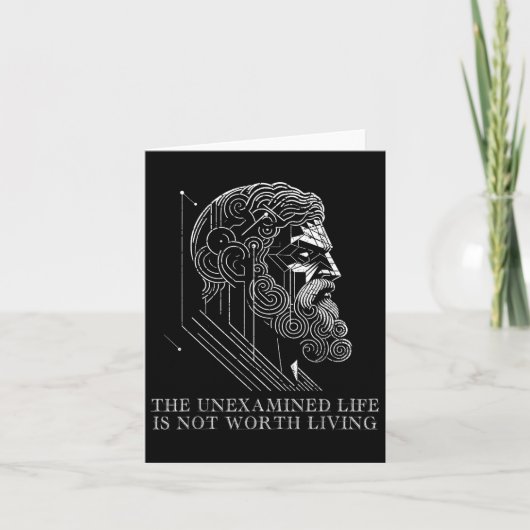 Carte Socrates Cite Le stoïcisme Dit Vie Non Examinée Ph (Devant)