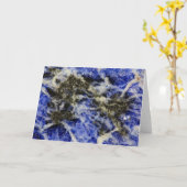 Carte Sodalite bleue (Fleur jaune)