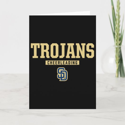 Carte Soddy-daisy Trojans Logo Cheerleading Lycée (Devant)