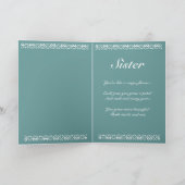 Carte SOEUR 40e anniversaire avec Roses (Intérieur)