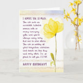 Carte Soeur Anniversaire, Je Vous Admire Tant (Fleur jaune)