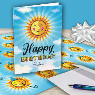 Carte Soeur Anniversaire Mare Soleil