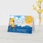 Carte Soeur Anniversaire - Sortir Le Meilleur (Fleur jaune)