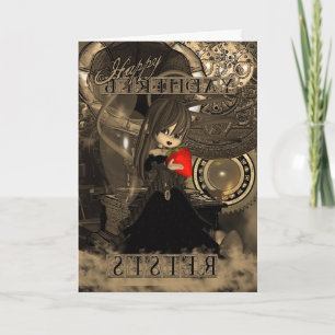 Carte Soeur Anniversaire Steampunk Moonies Cutie Pie