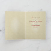 Carte Soeur, bénédictions de RCIA sur la profession de (Intérieur)