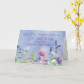 Carte Soeur, Bien Se Bien Pendant Les Traitements Du Can (Fleur jaune)