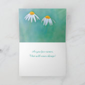 Carte Soeur Cancer Support Daisy (Intérieur)