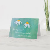 Carte Soeur Cancer Support Daisy (Devant)