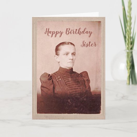 Carte Sœur d'anniversaire J'espère que tu es plus heureu (Devant)